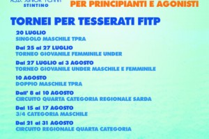 Attività del Circolo durante l’estate! Nuovo logo A.S.D. JUNIOR TENNIS STINTINO